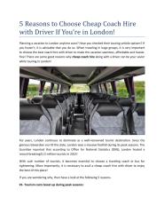 5 Reasons to Choose Cheap Coach Hire with Driver If You.pdf