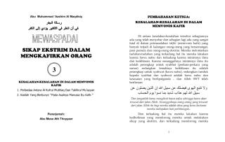 abu muhammad 'ashim al-maqdisy - mewaspadai sikap ekstrim dalam mengkafirkan [bag 3].pdf