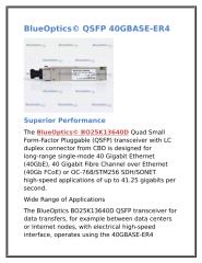 BlueOptics© QSFP 40GBASE-ER4.docx