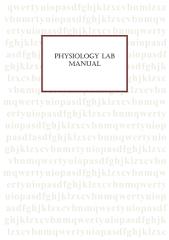 Physiolgy lab manual.pdf